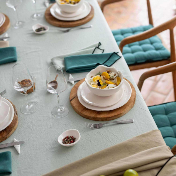 Serviette de table en coton recyclé Grace (Lot de 6) - 34,90