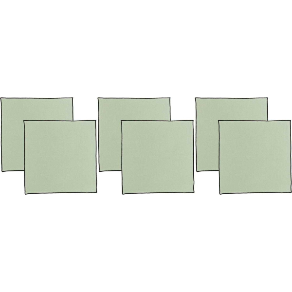 Serviette de table en coton recyclé Grace (Lot de 6)
