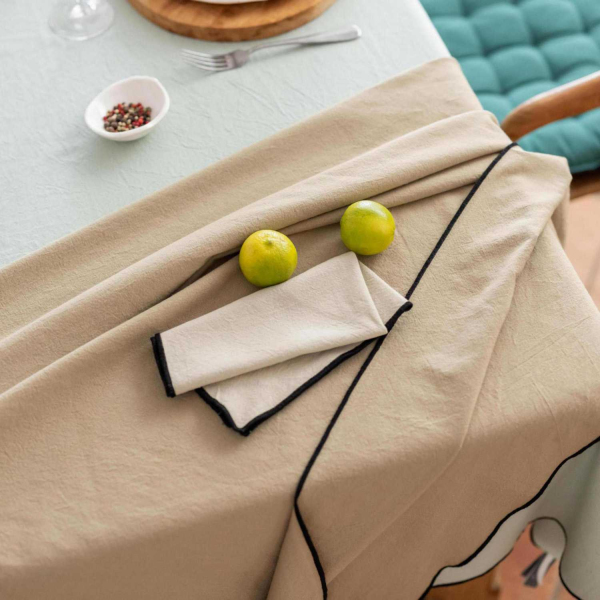 Serviette de table en coton recyclé Grace (Lot de 6) - SDE-0836