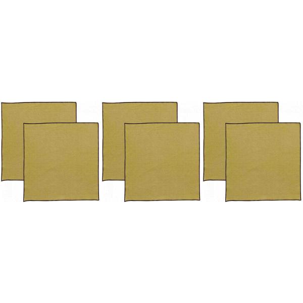 Serviette de table en coton recyclé Grace (Lot de 6)
