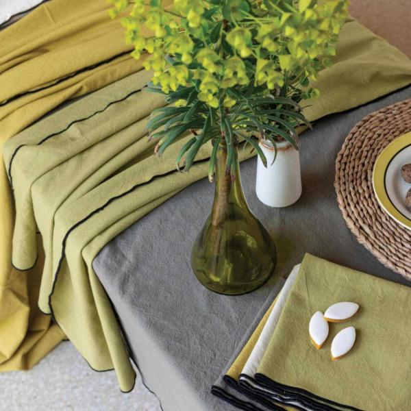 Serviette de table en coton recyclé Grace (Lot de 6) - VIVARAISE