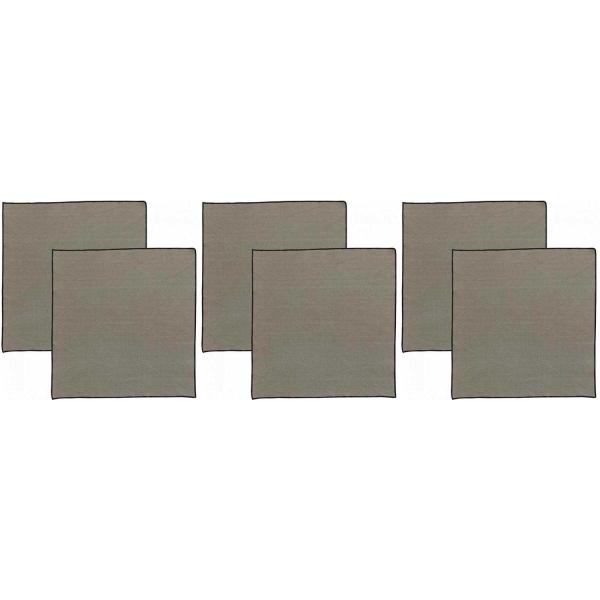 Serviette de table en coton recyclé Grace (Lot de 6)