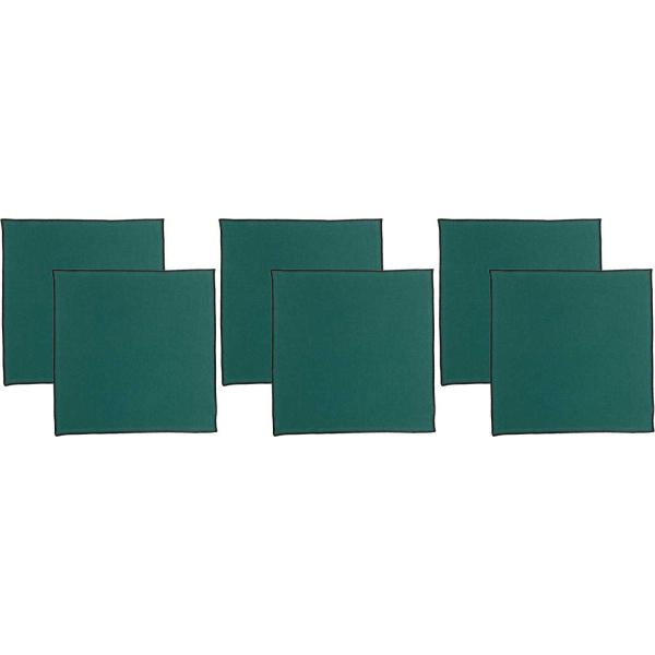 Serviette de table en coton recyclé Grace (Lot de 6)