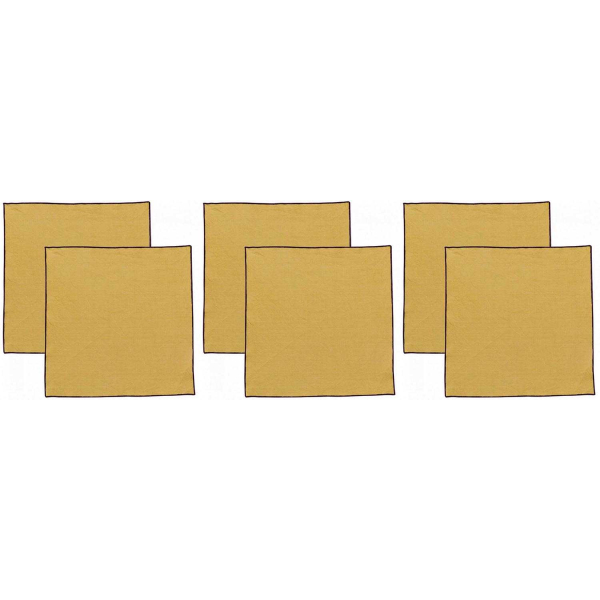 Serviette de table en coton recyclé Grace (Lot de 6)