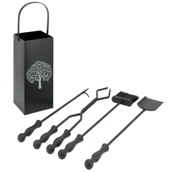 Serviteur de cheminée moderne 4 accessoires
