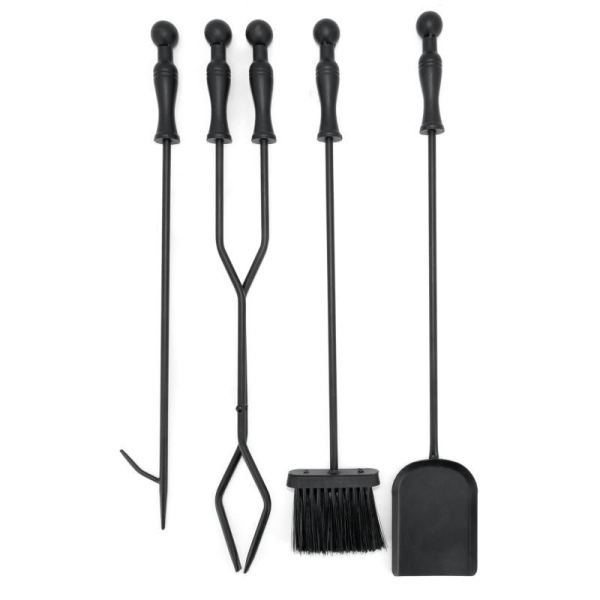 Serviteur de cheminée moderne 4 accessoires - AUBRY GASPARD