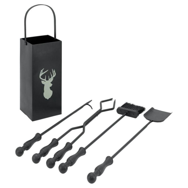 Serviteur de cheminée moderne 4 accessoires