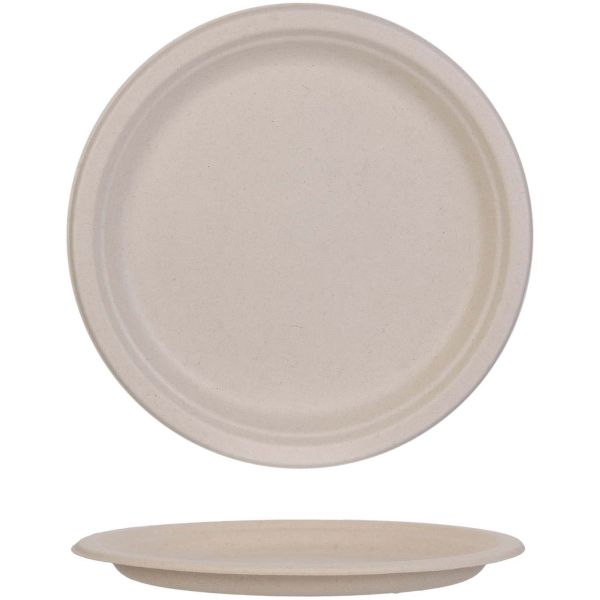 Set de 50 assiettes éco-responsables en blé 25 cm - COOK CONCEPT