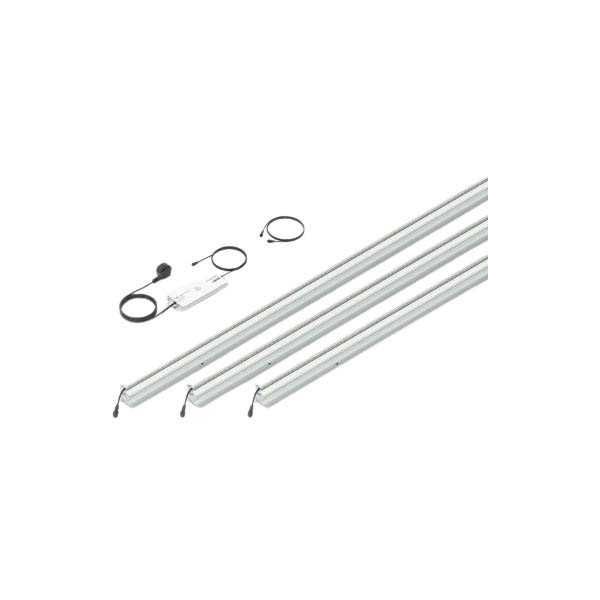 Set 3 barettes lumineuses transformateur et prolongateur pour clôture composite 1.73 m