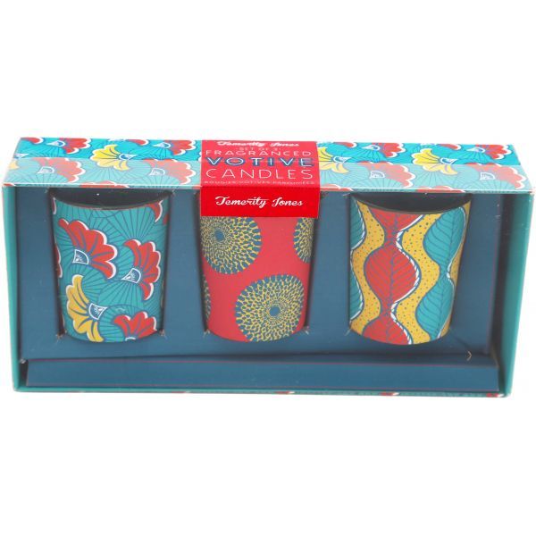 Set de 3 bougies parfumées Votives Batik - SIF-0326