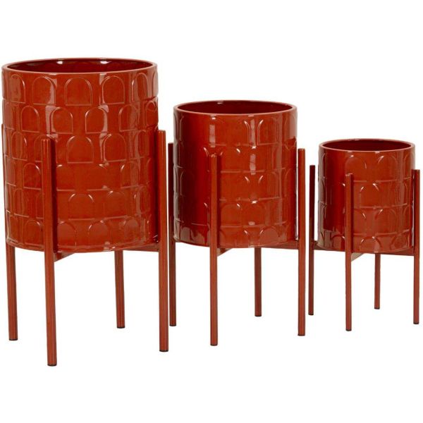 Set de 3 cache-pots en métal Archy - 5