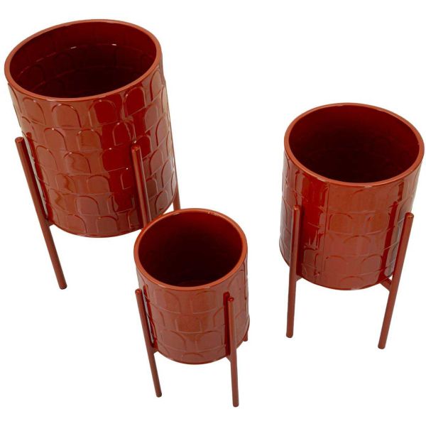 Set de 3 cache-pots en métal Archy - 6