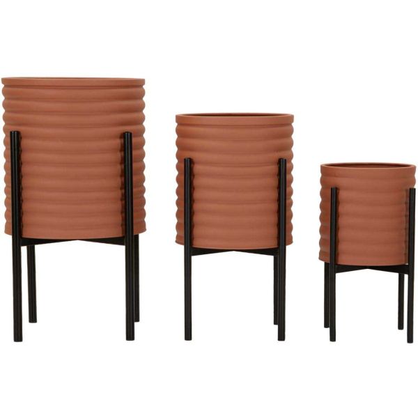 Set de 3 cache-pots en métal Milly - 99,90