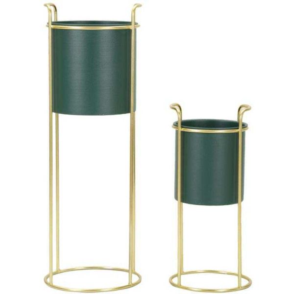 Set de 2 cache-pots en métal coloré Grent slim - 89,90