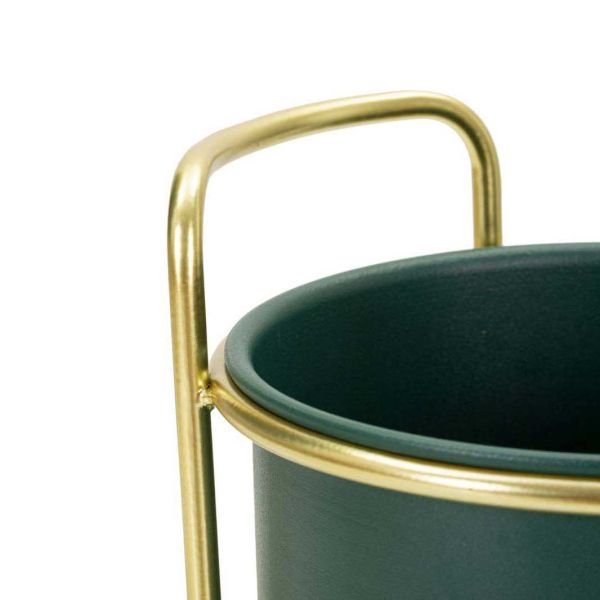 Set de 2 cache-pots en métal coloré Grent slim - 7