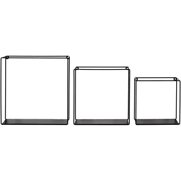 Set de 3 étagères murales filaires carrées - CMP-2960
