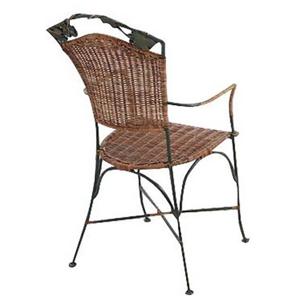 Set 2 fauteuils + 1 banc vigne - AUB-3112