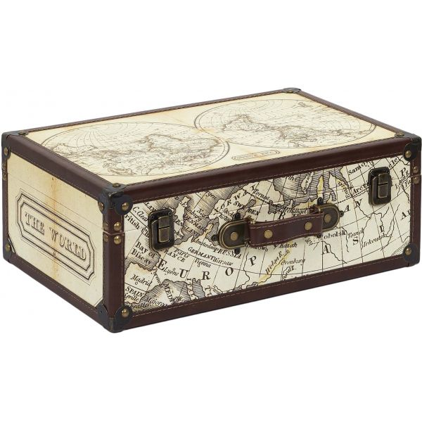Set de 2 malles en bois Mappemonde - 5