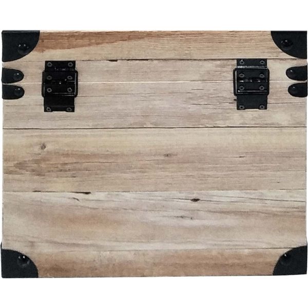 Set de 3 malles impression lames de bois - 8