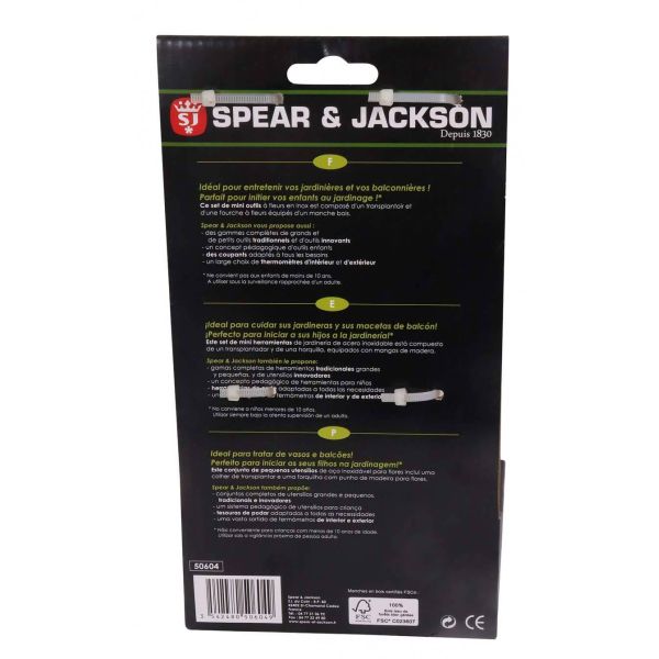 Set de 2 mini outils à fleurs inox manche en frêne - 24,90