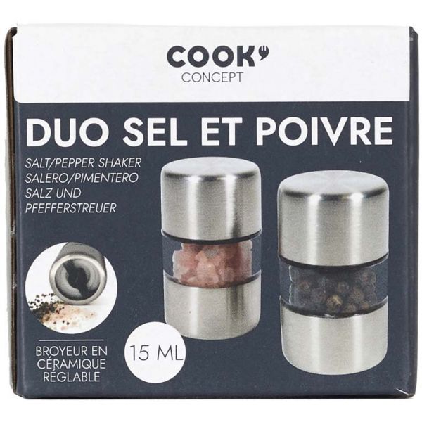 Ensemble de mini moulins sel et poivre Minimill - Accessoires pour  épices/Mortiers et moulins - MesÉpices.com