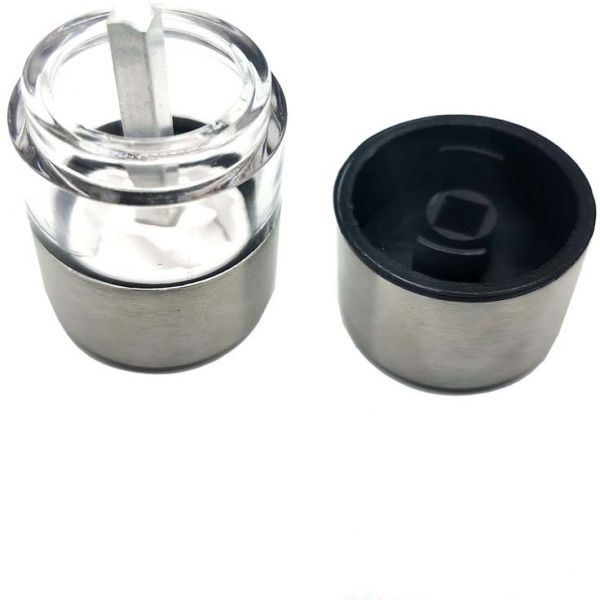 Set de 2 minis moulins sel et poivre en inox - 7,90