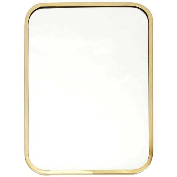 Set de 3 miroirs décoratifs en métal doré - 34,90