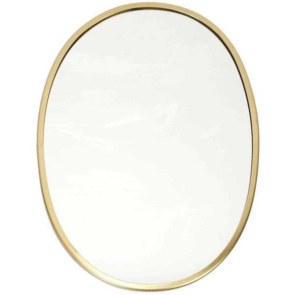 Set de 3 miroirs décoratifs en métal doré - 5