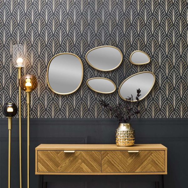 Set de 5 miroirs forme organique - 7