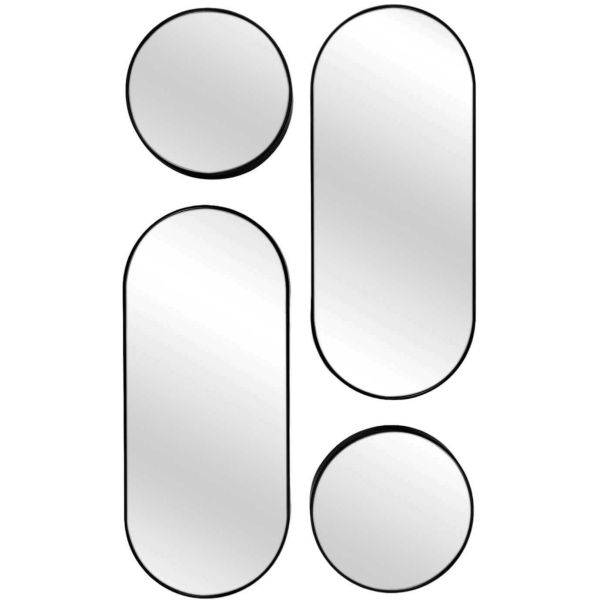 Set de 4 miroirs ronds et ovales Versa - CMP-5331