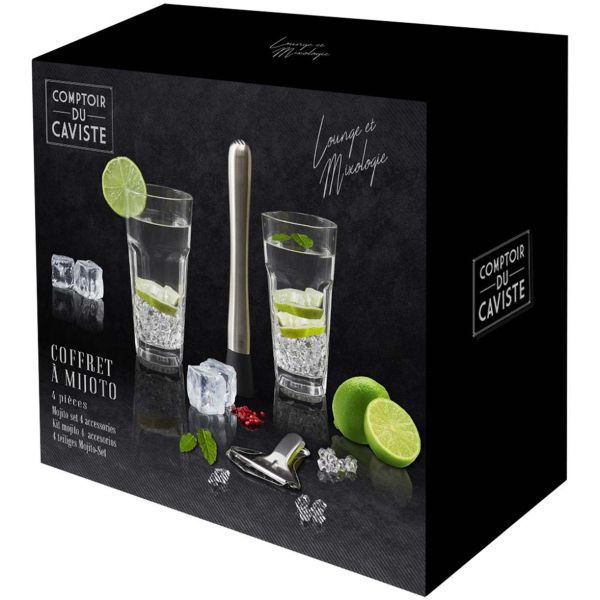 Set à mojito 2 verres et accessoires - 12,90