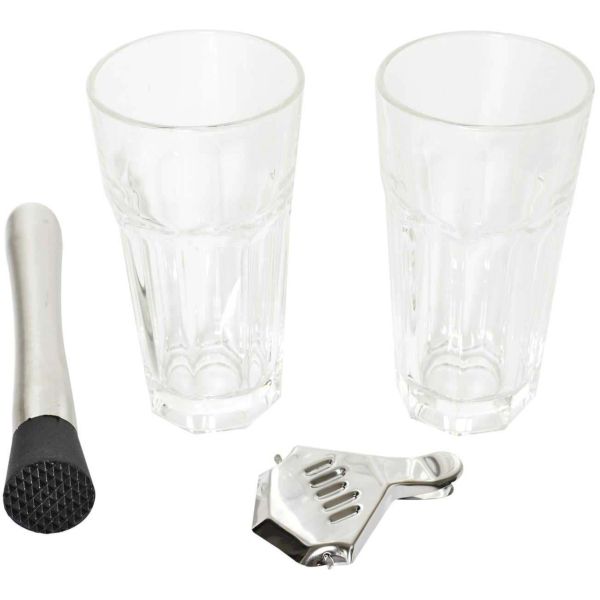 Set à mojito 2 verres et accessoires