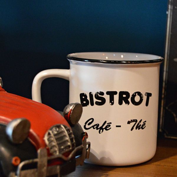 Set 4 mugs Brasserie bistrot (Lot de 4) - ANTIC LINE CRéATIONS