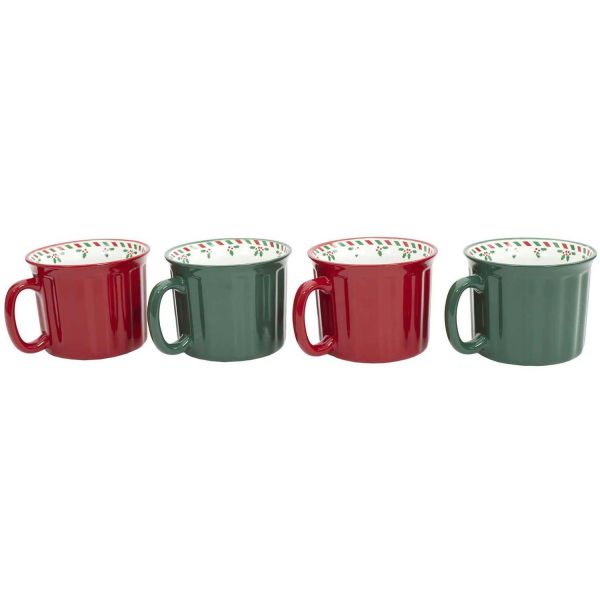 Set de 4 mugs en grès Gui