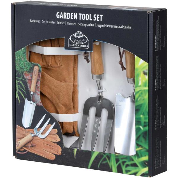 Set d'outils de jardin à main avec gants - 31,90