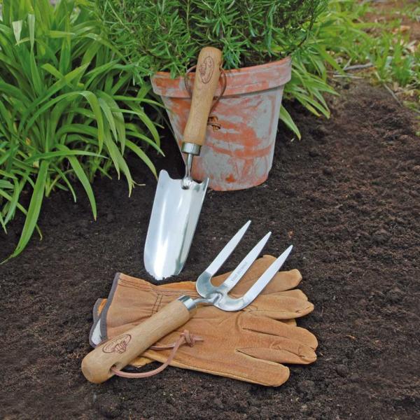 Set d'outils de jardin à main avec gants - GARDEN TOOLS