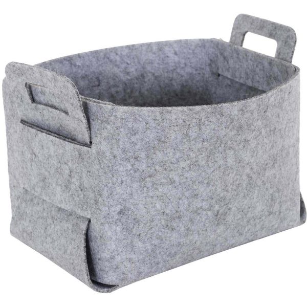 Set de 3 paniers de rangement pliable en feutrine - CMP-4228