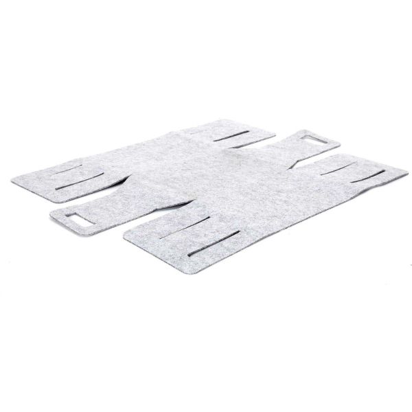 Set de 3 paniers de rangement pliable en feutrine - 5