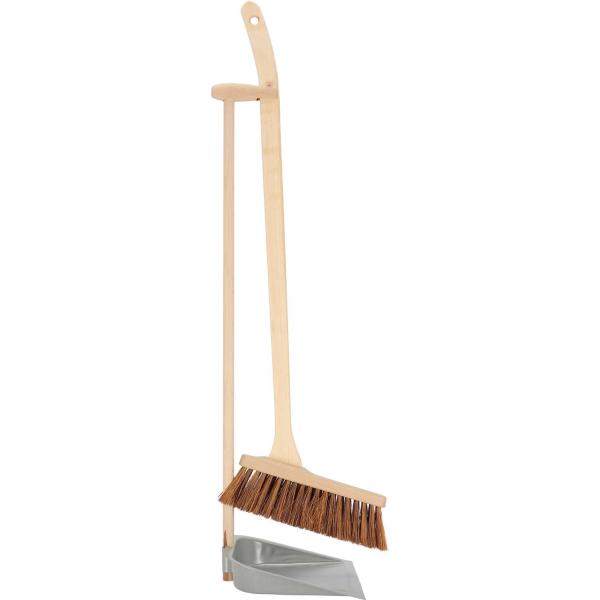Set pelle et balai en bois dde hêtre et acier - 22,90