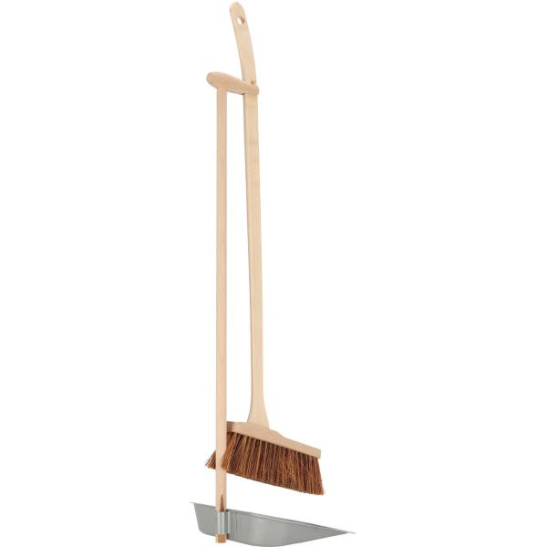 Set pelle et balai en bois dde hêtre et acier - 6