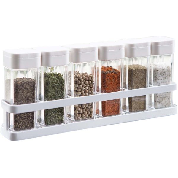 Set de 6 pots à épices avec support Tower
