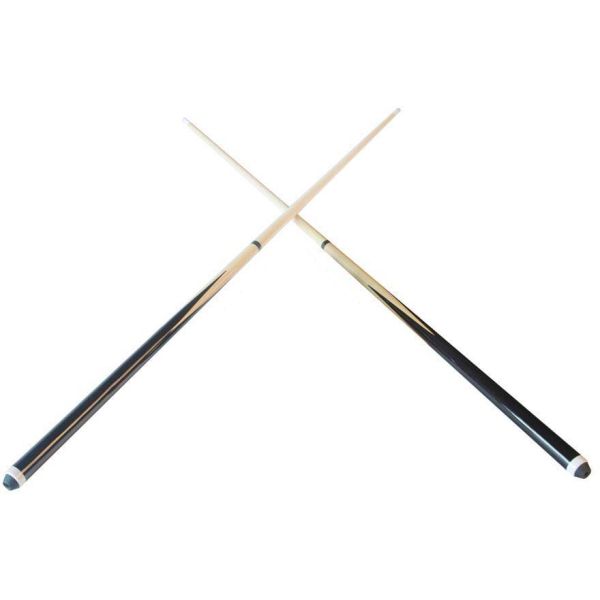 Set de 2 queues de billard en ramin 145 cm - 