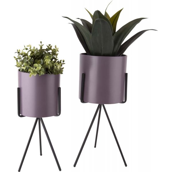 Set de 2 supports à plantes ronds Pedestal XL - PT