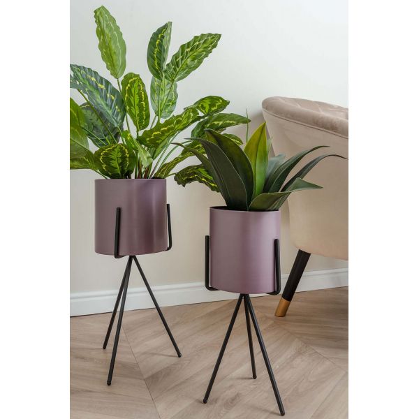 Set de 2 supports à plantes ronds Pedestal XL - PRE-0748