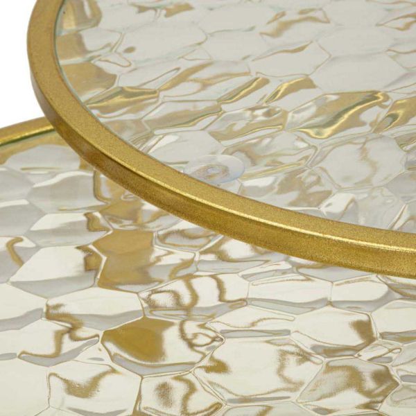 Set table basse et 3 tables d'appoints en métal Noah - 6