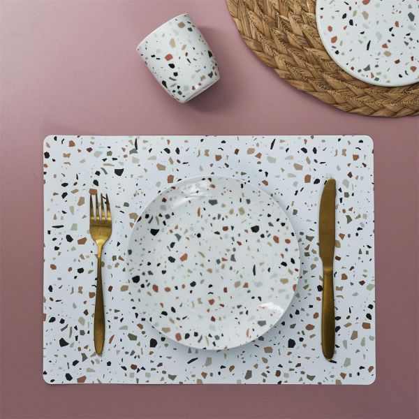 Set de table effet terrazzo 40 x 30 cm (Lot de 6) - THE HOME DECO FACTORY