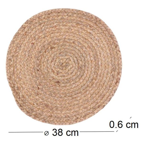 Set de table en jonc de mer tressé - 7