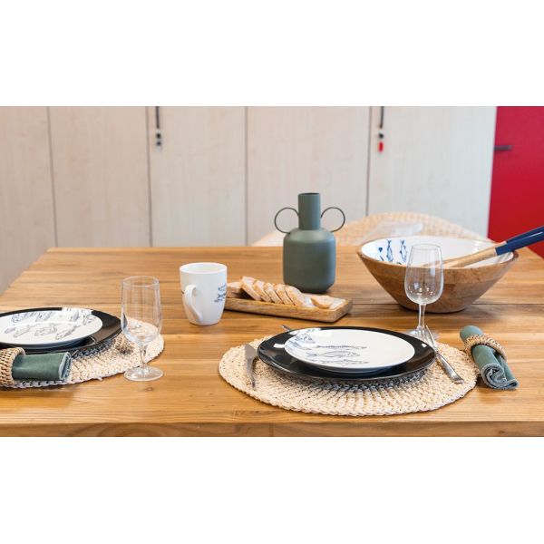 Set de table en papier cordé (Lot de 6) - AUB-4297