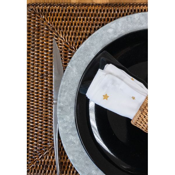 Set de table rectangulaire en rotin - 29,90