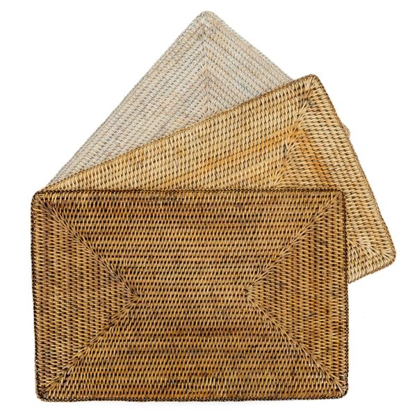 Set de table rectangulaire en rotin - 7